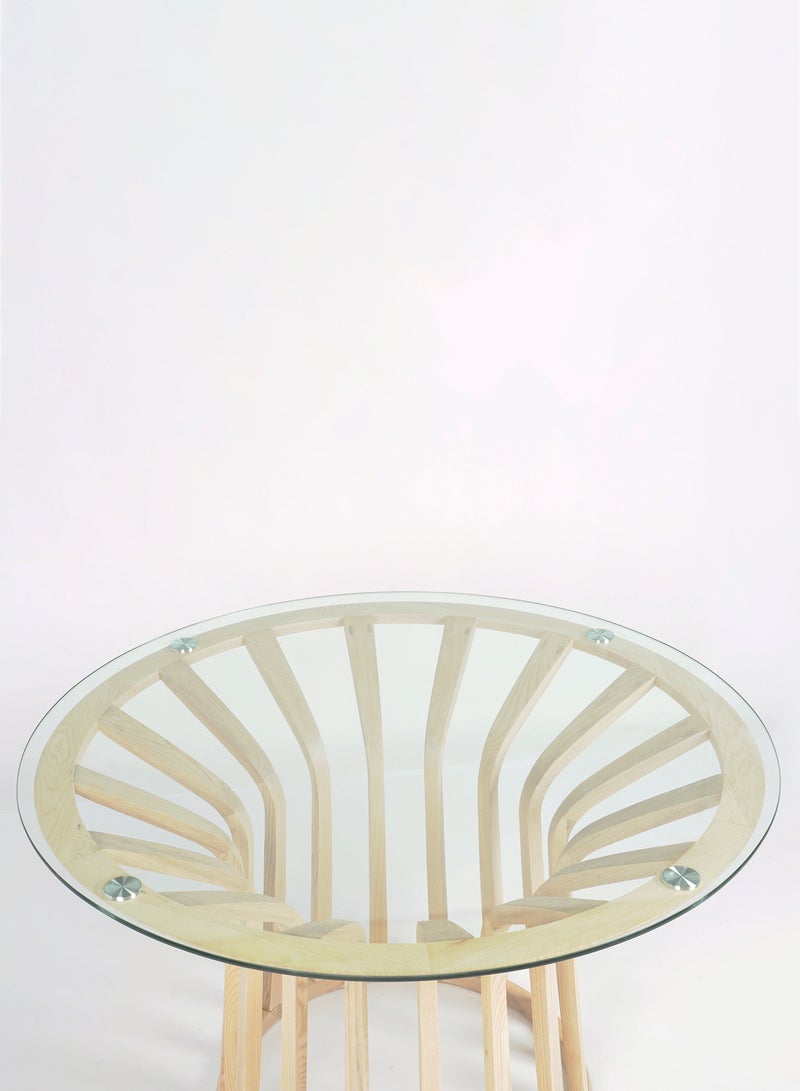 Switch Dining Table - Modern Home Square shape - Natural 120*120*75cm  - Image 3