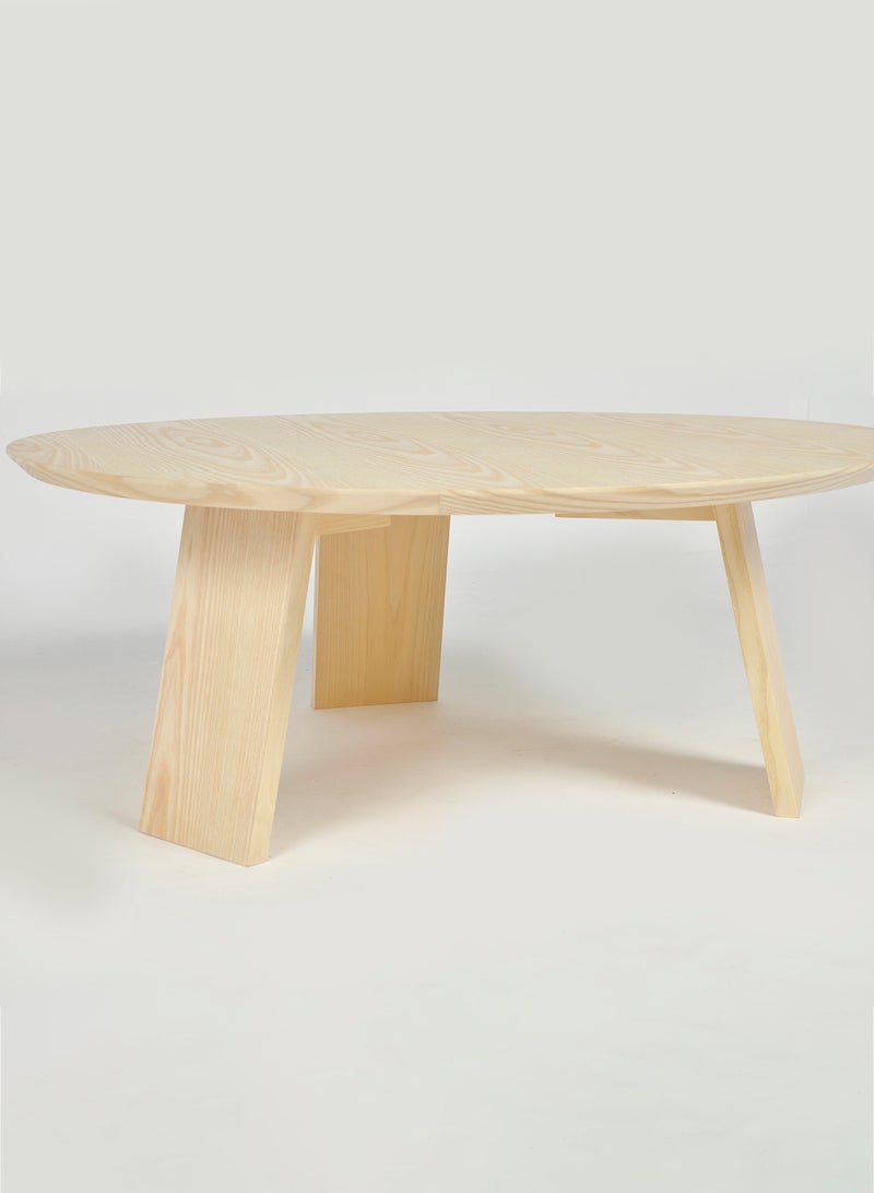 Coffee Table In Natural Wooden - Natural 100*100*40cm