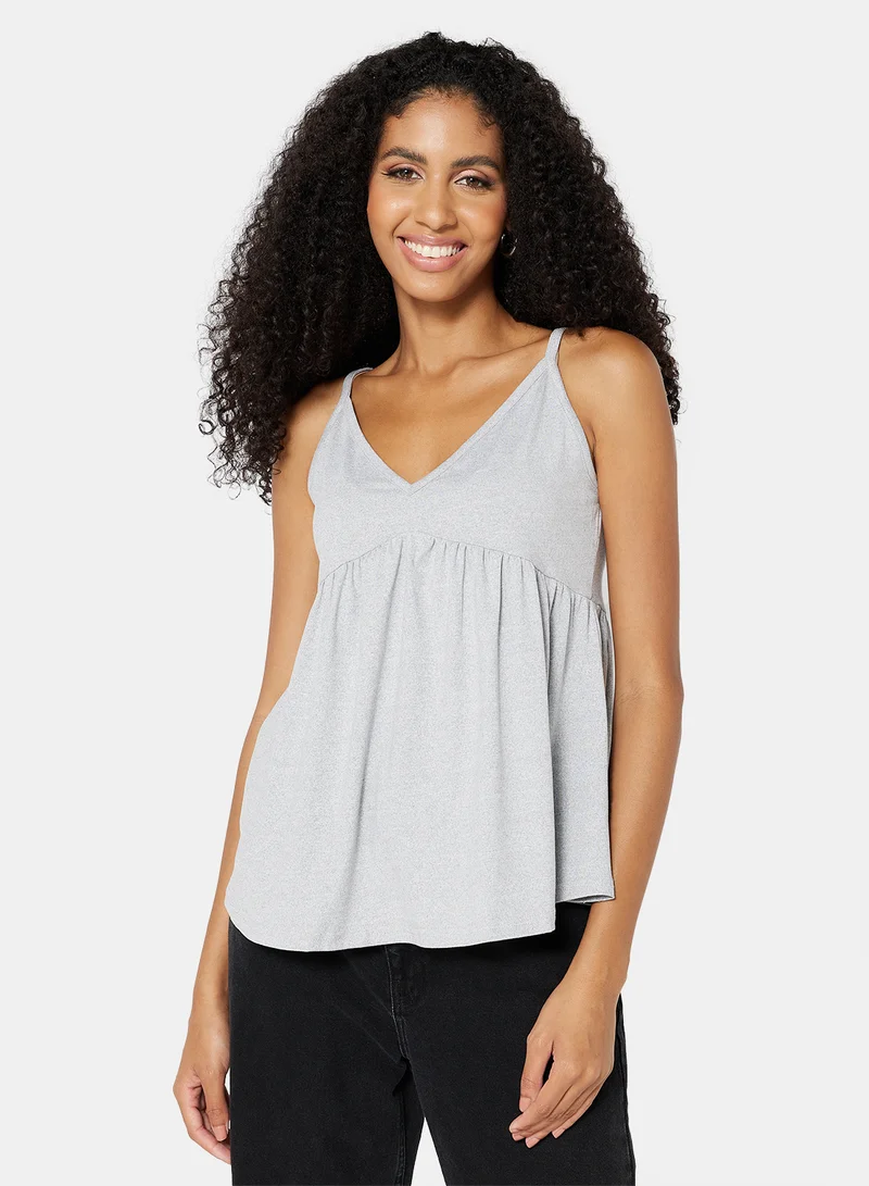 LABEL RAIL V-Neck Blouse