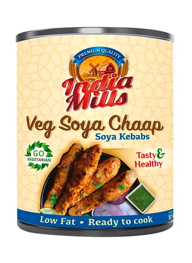 India Mills - Veg Soya Chaap In Can 850grams - Image 1