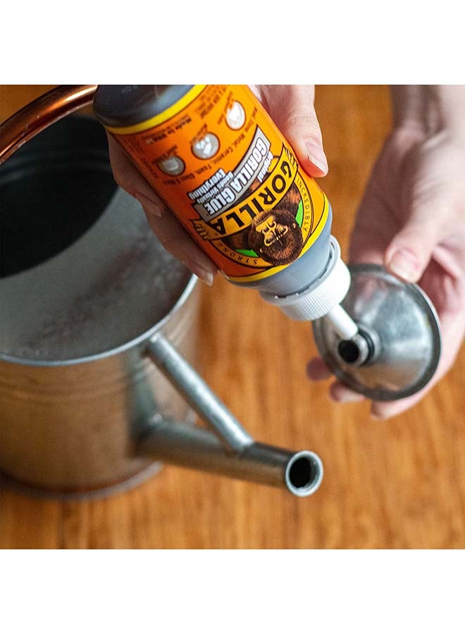 Gorilla Glue Original, 100% Waterproof, Indoor & Outdoor, Polyurethane Glue, Versatile Bonding Adhesive, Easy Application Nozzle, 4oz Bottle (Pack of 1) Clear  - Image 2