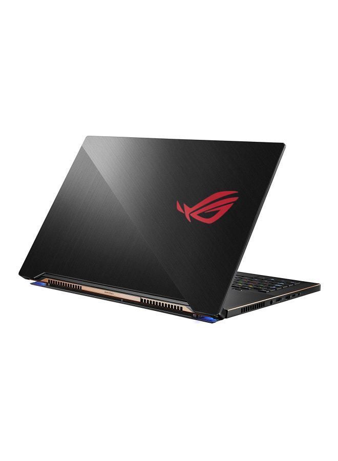 لابتوب روج زيفروس للألعاب مع شاشة مقاس 17.3 بوصة ومعالج كور i7/ ذاكرة رام 32 جيجابايت/ محرك أقراص SSD سعة 1 تيرابايت/ بطاقة رسومات إنفيديا جيفورس RTX 2080 ماكس كيو 8 جيجابايت/ نظام تشغيل ويندوز 10 اللغة الإنجليزية أسود