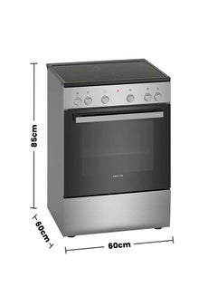 SIEMENS 4 Cooking zones Ceramic Electric Cooker iQ300 60 x 60 cm, Schott Glass, 1 year warranty HK6L00070M silver  - Image 2