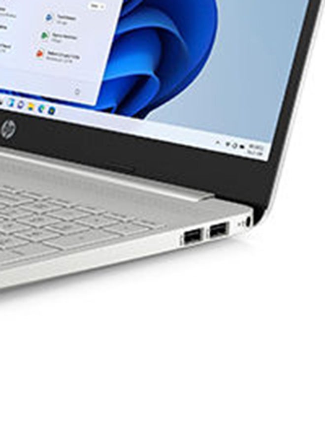 15-dw1003nx Laptop With 15.6-Inch FHD Display, Celeron N4120 Processor/4GB RAM/128GB SSD/Windows 11/Intel UHD Graphics 600 English/Arabic Natural Silver