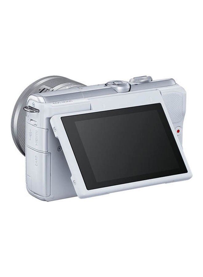 EOS M200 Mirrorless Camera With EF-M 15-45mm f/3.5-6.3 IS STM Lens 24.1MP Tilting LCD Touchscreen, Built-In Wi-Fi And Bluetooth