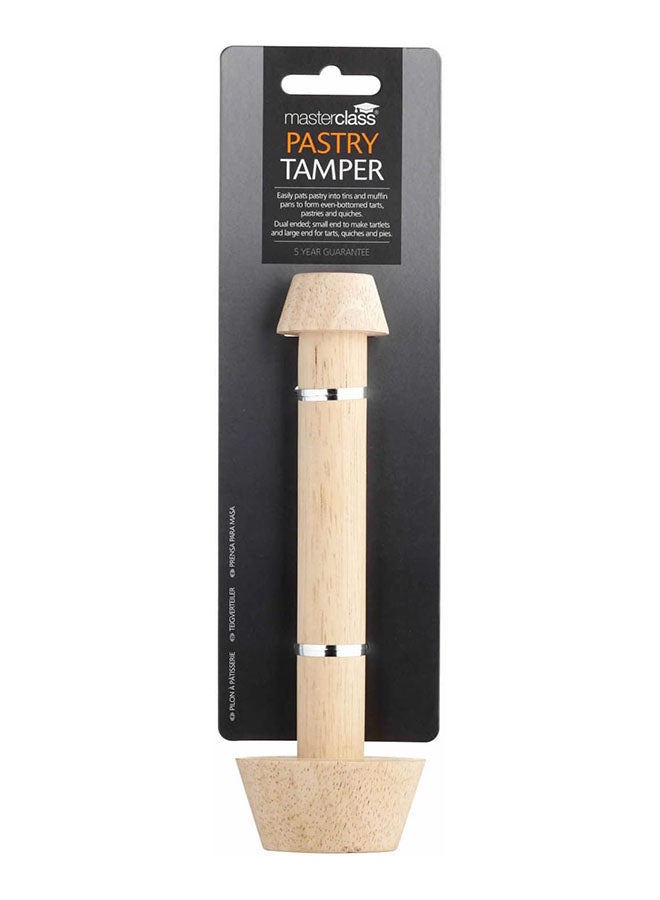 Kitchen Craft 2-Sided Wooden Pastry Tamper Multicolour 22centimeter  - Image 2
