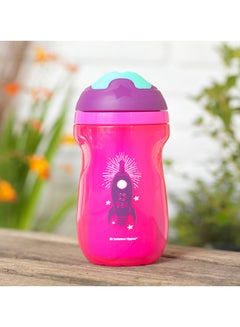 tommee tippee Insulated Drinking Cup, 260ml, Pink - Rocket  - Image 3