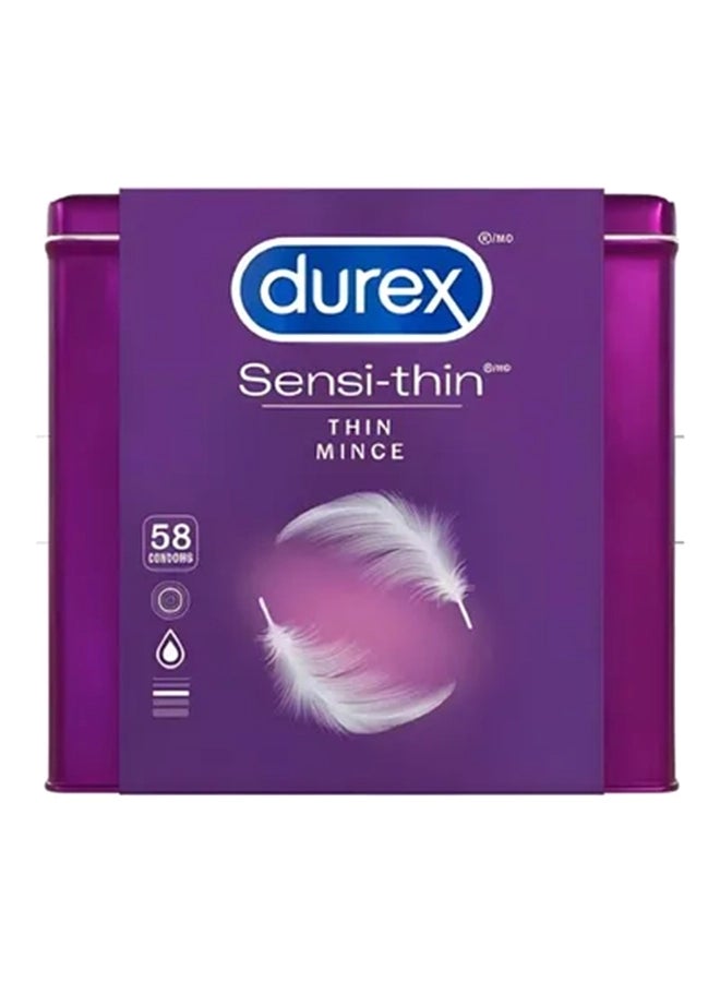 Durex 58-Piece Sensi thin Natural Rubber Latex Condoms For Exceptional Sensitivity - Image 1