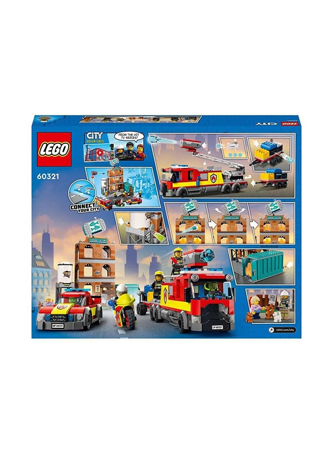 LEGO 60321 City Fire Brigade  Building Kit 766 Pieces 766 7+ Years - Image 3