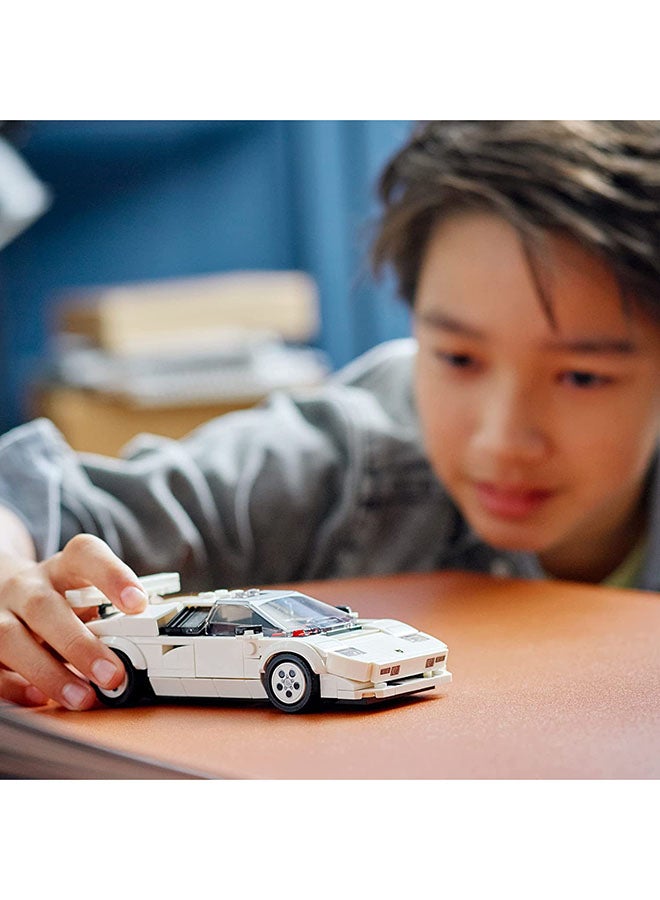 LEGO - 6379690 Speed Champions Lamborghini Countach 76908 Building Kit; Collectible Model of the Iconic Super Sports Car for Kids Aged 8+, Includes a Driver Minifigure with Helmet and Wrench (262 Pieces) 262 8+ Years - Image 1