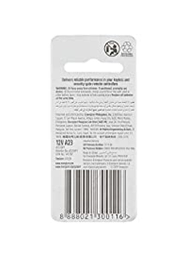 Energizer A23 Alkaline Battery – Pack of 1 Black/Silver - Image 2