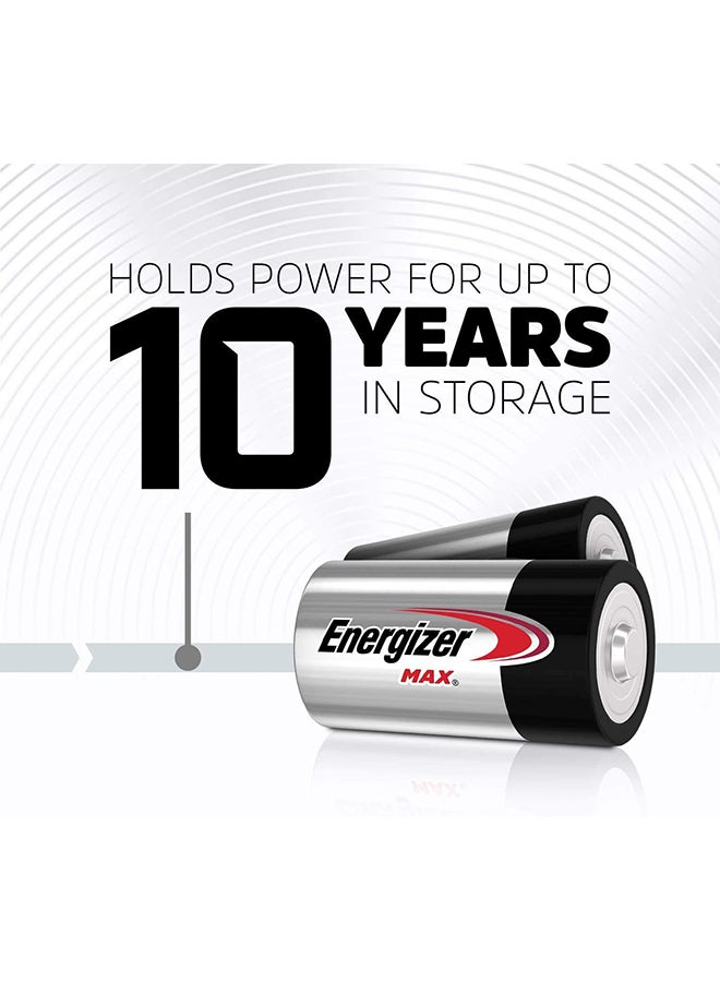 Energizer - Energizer Max Alkaline batteries - 9V 6LF22 Pack Of 1 Black/Silver - Image 1