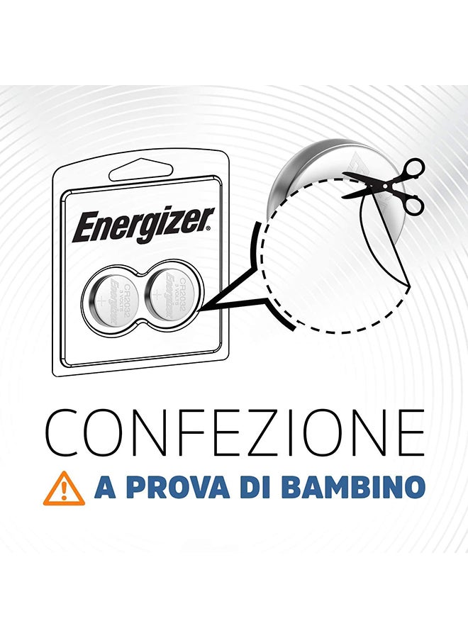 Energizer - Energizer 2025 Lithium Coin batteries Pack of 2 Silver - Image 1