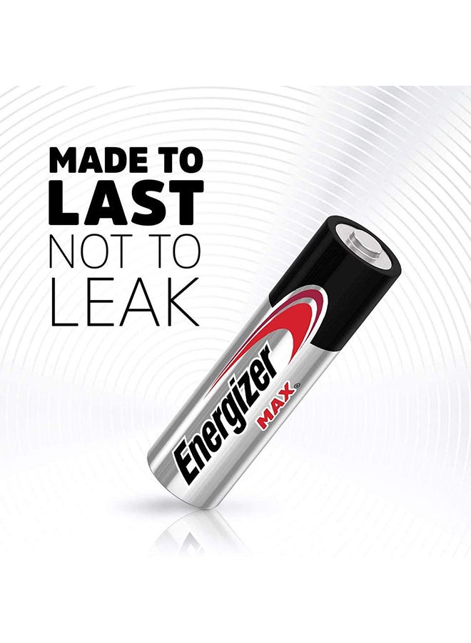 Energizer - Energizer Max 1.5V Alkaline batteries - AAA Pack Of 2 Silver/Black/Red - Image 1