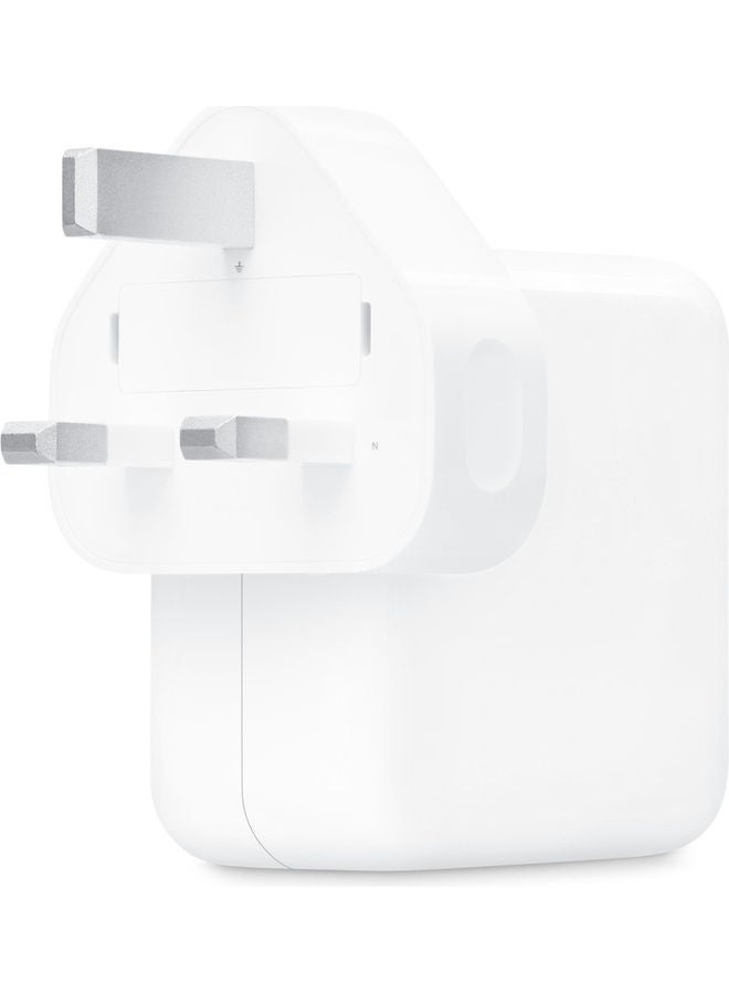 Apple - 35W Dual USB-C Power Adapter For iPhone White - Image 1