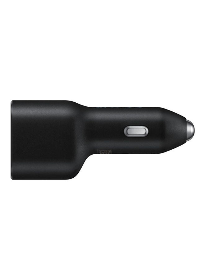 Samsung Dual Port Car Charger 25W + 15W Black  - Image 1