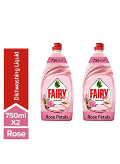 Gentle Hands Rose Petals Dishwash Liquid 750ml Pack Of 2
