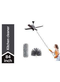 NuSense Duster With Extension Pole Stainless Steel Grey 84inch  - Image 1