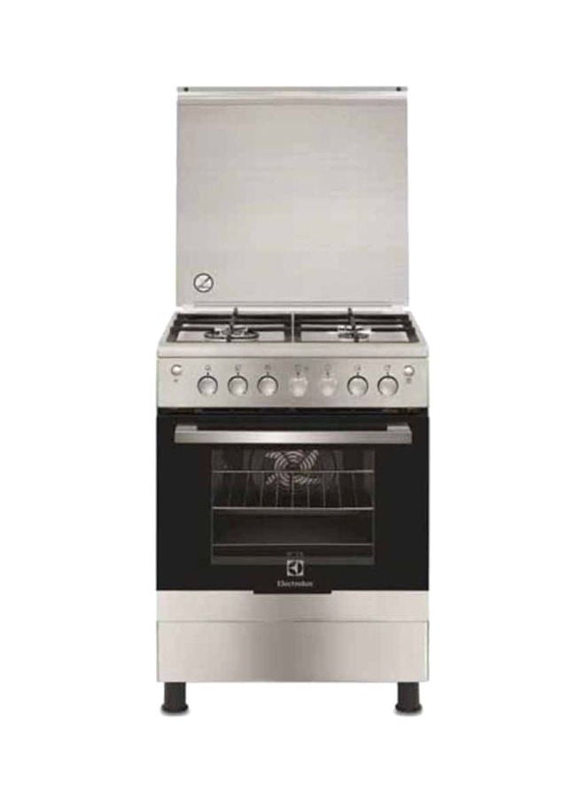 Electrolux - 4 Burner Gas Cooker 60 x 60 cm, Self clean, 1 year warranty EKG613A1OX Silver/Black - Image 1