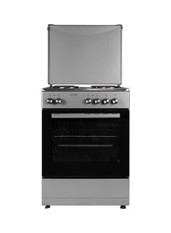 Wolf Power 4 Hot Plate Electric Cooker  60 x 60 cm , 65 Liters Oven With Fan, Automatic Ignition, Stainless Steel, 1 Year Warranty (No Cable Included) WGC6060HERMF Silver  - Image 1
