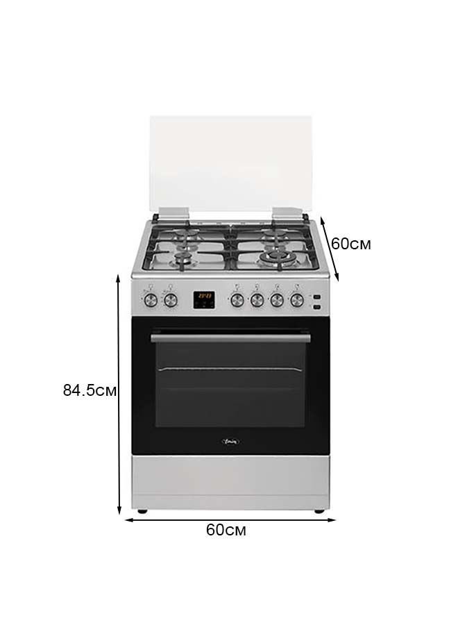 terim 4 Burner Gas Cooker 60 x 60 cm,1 year Warranty TERGC66ST Silver  - Image 2