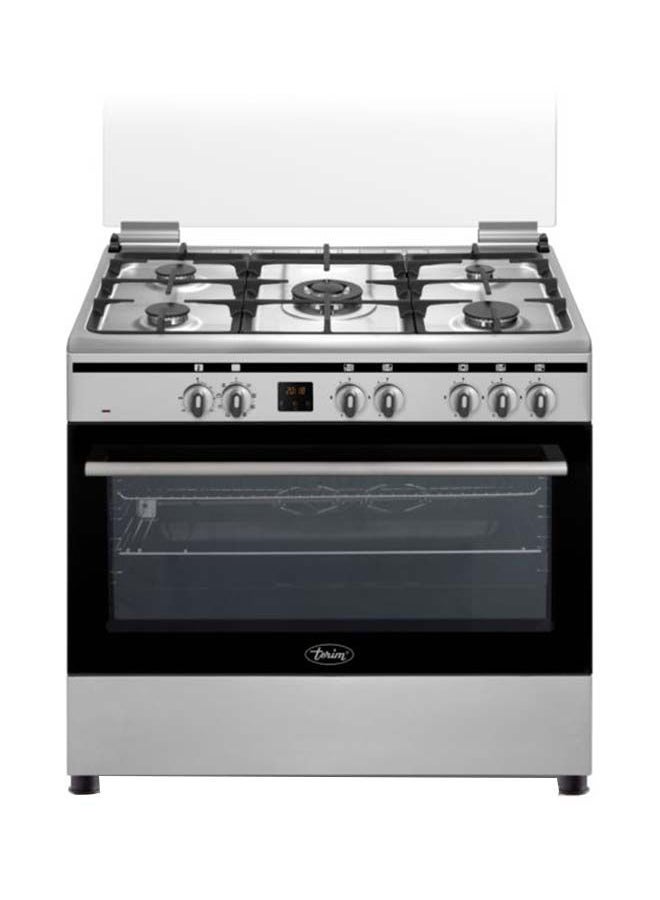 terim 5 Burner Gas Cooker Electric Oven 90 x 60 cm,1 year Warranty TERGE96ST Silver  - Image 1