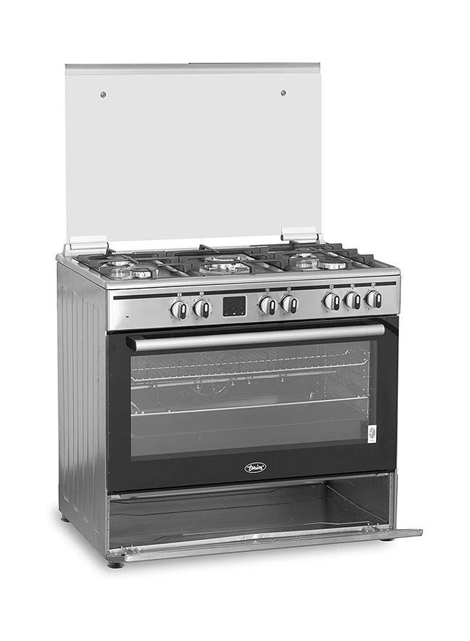 terim 5 Burner Gas Cooker Electric Oven 90 x 60 cm,1 year Warranty TERGE96ST Silver  - Image 3