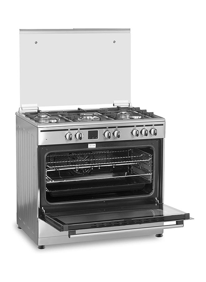 terim 5 Burner Gas Cooker Electric Oven 90 x 60 cm,1 year Warranty TERGE96ST Silver  - Image 4