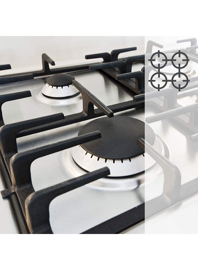 SUPER GENERAL - 4 Burner Gas Cooker 50 X 50 Cm, Full Safety Stainless Steel Cooker, Automatic Ignition, 1 Year Warranty SGC 5470MSFS Silver - Image 1