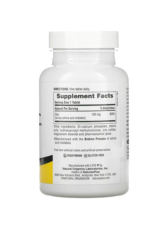 ناتشرز بلاس المكمل الغذائي ميجا زنك لتعزيز الطاقة 100 مجم - 90 قرصاً - Image 2