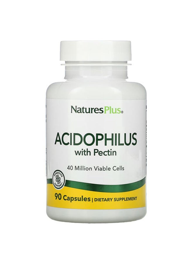 Nature's Plus Lactobacillus Acidophilus Dietary Supplement - 90 Capsules - Image 1