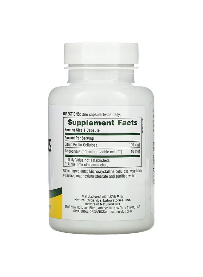 Nature's Plus Lactobacillus Acidophilus Dietary Supplement - 90 Capsules - Image 2