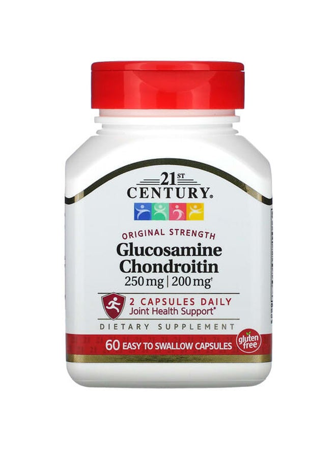 21st Century Glucosamine 250 mg Chondroitin 200 mg Original Formula 60 Easy Swallow Capsules - Image 1