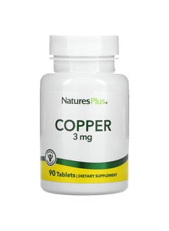 Copper 3 mg Dietary Supplement - 90 Tablets
