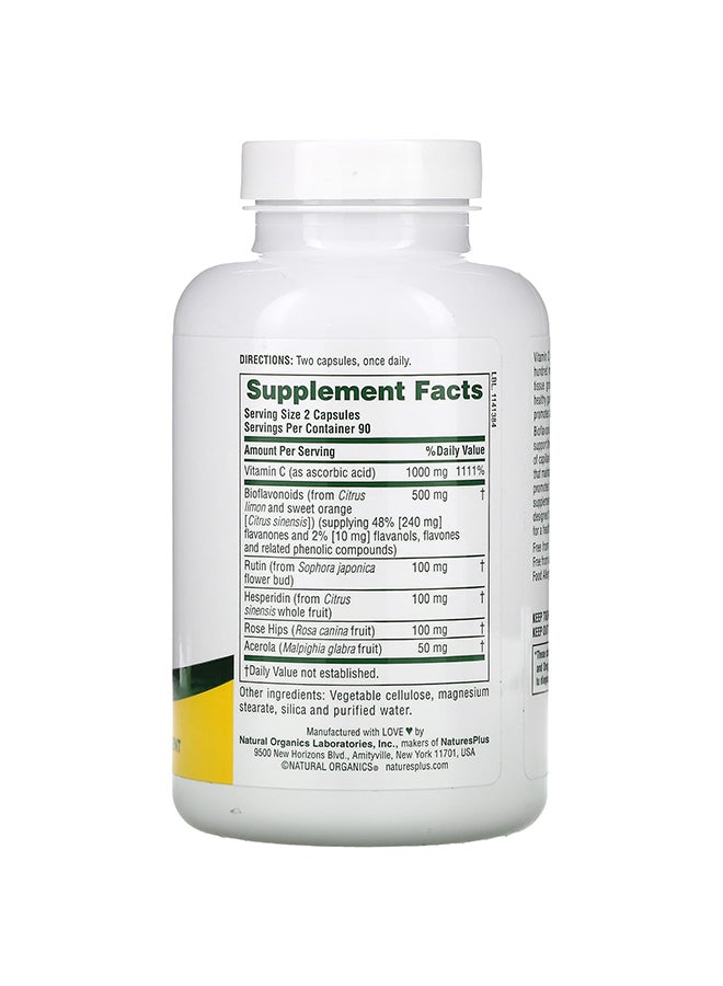 ناتشرز بلاس عبوة سوبر سي كومبليكس بفيتامين C بتركيز 1000 مجم والبيو فلافونويد بتركيز 500 مجم - 180 قرصاً - Image 2
