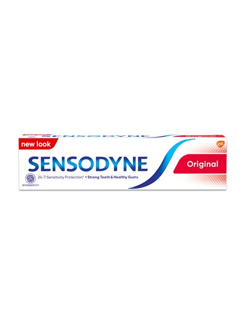 Original Flavour With Fluoride Toothpaste White/Red 100grams