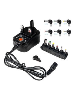 12V AC DC Power Supply Adaptor Black