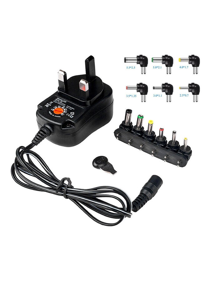 Generic - 12V AC DC Power Supply Adaptor Black - Image 1