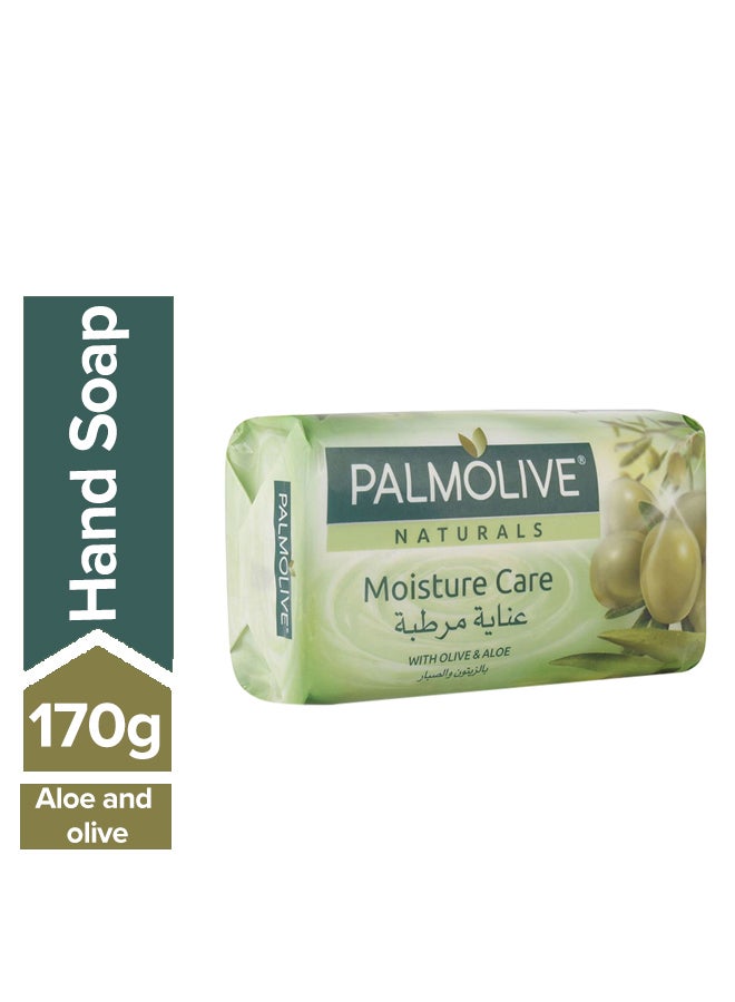 Palmolive Naturals Smooth And Moisture With Aloe Olive Bar Soap Multicolour 170grams - Image 1