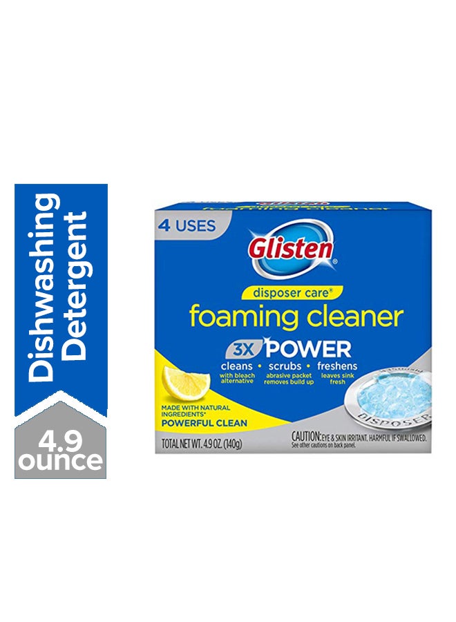 Glisten Pack Of 4 Disposer Care Foaming Cleaner Blue 