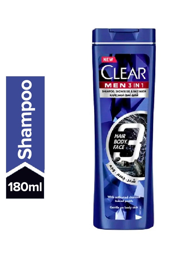 CLEAR Men 3 IN 1 for Hair, Body & Face  Promo 180ml - v1657803023/N52205796A_1