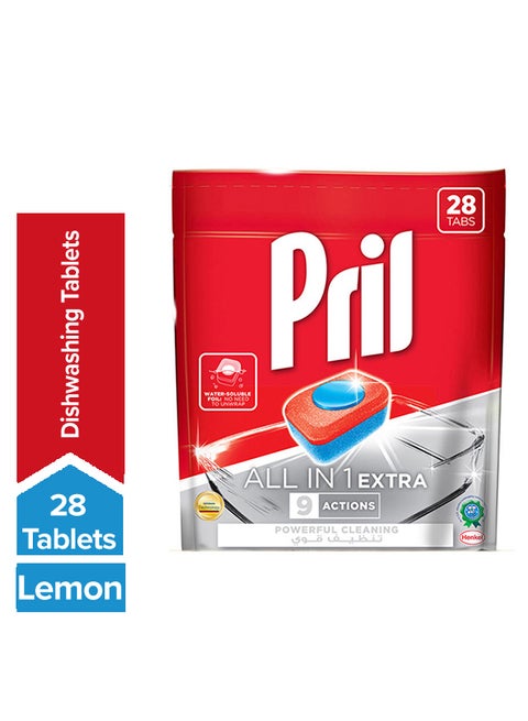 All-In-One Lemon And Lime Dishwasher Tablets