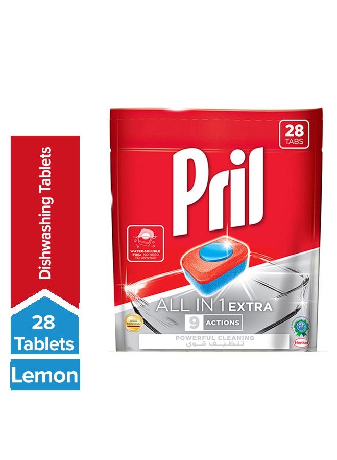 All-In-One Lemon And Lime Dishwasher Tablets