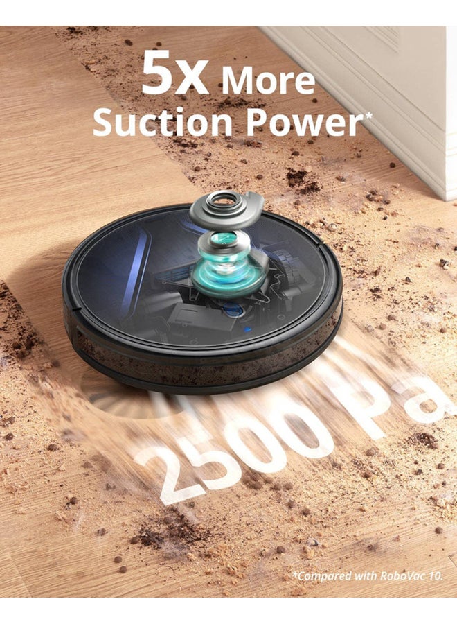 eufy - By Anker, RoboVac G20 Robot Vacuum Cleaner, Dynamic Navigation, 2500 Pa Strong Suction, Ultra-Slim, App, Voice Control, Compatible with Alexa, Ideal for Hard Floors and Pet Hair 0.6 L 55 W T2257 Black - Image 1