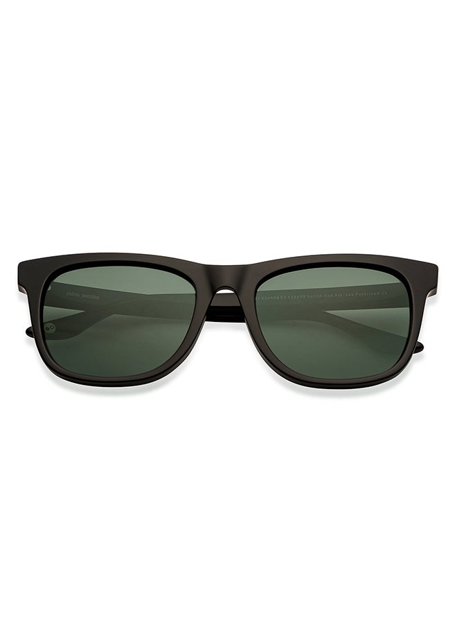 John Jacobs Full Rim Polarized Wayfarer Sunglasses For Men & Women - 54mm - Black  - Image 3
