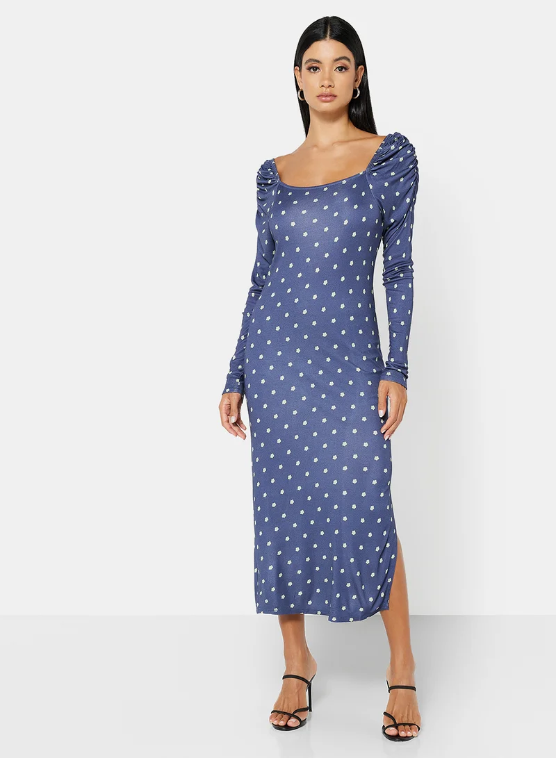 Ted Baker Floral Print Midi Dress