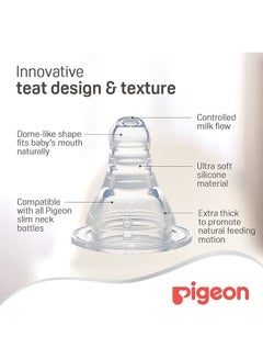 pigeon Pack Of 1 Peristaltic Nipple Slim Neck Animal Decorated Baby Feeding Bottle 240 ML - Assorted  - Image 4