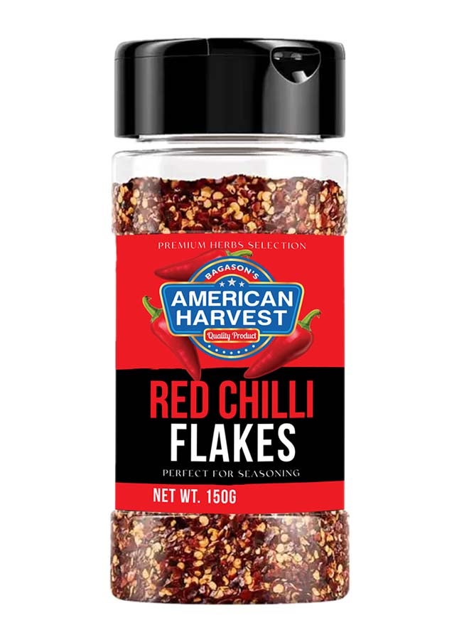 American Harvest Chilli Flakes Jar 150grams  - Image 1