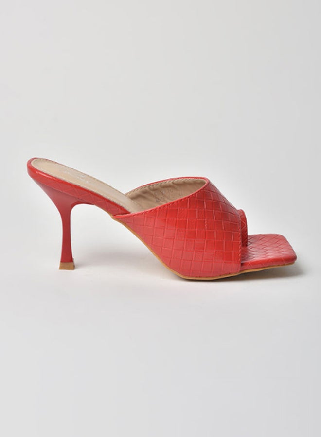 Jove - Stylish Heeled Sandals Red - Image 1