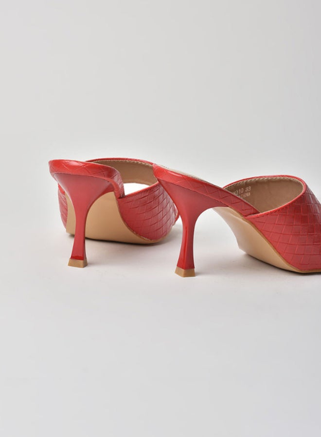 Jove - Stylish Heeled Sandals Red - Image 1